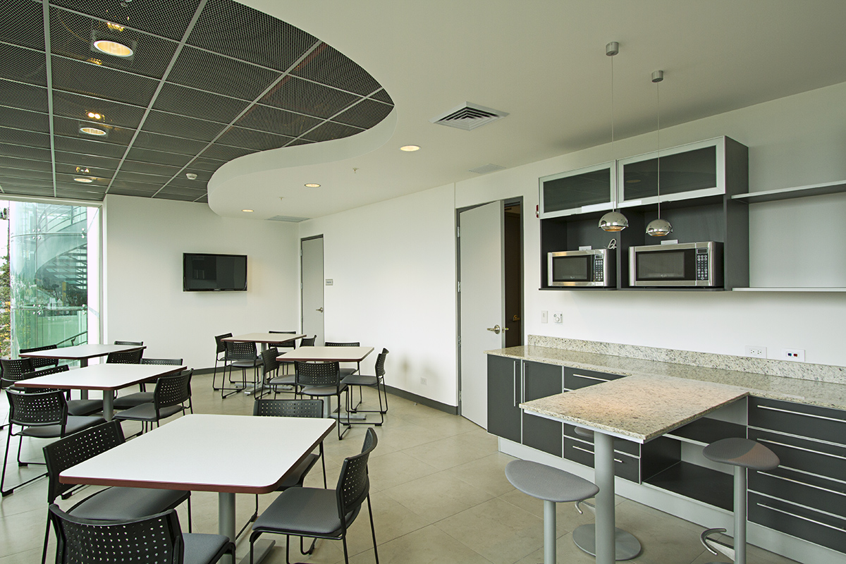 Vista del área de trabajo de Oficinas BID